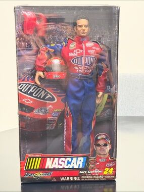 DuPont Jeff Gordon NASCAR Action Figure - Red & Blue Racing Suit